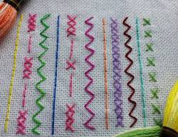 Using-Embroidery-Thread-for-Cross-Stitching