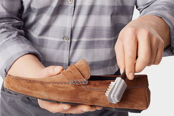 how to clean suede and leather shoes